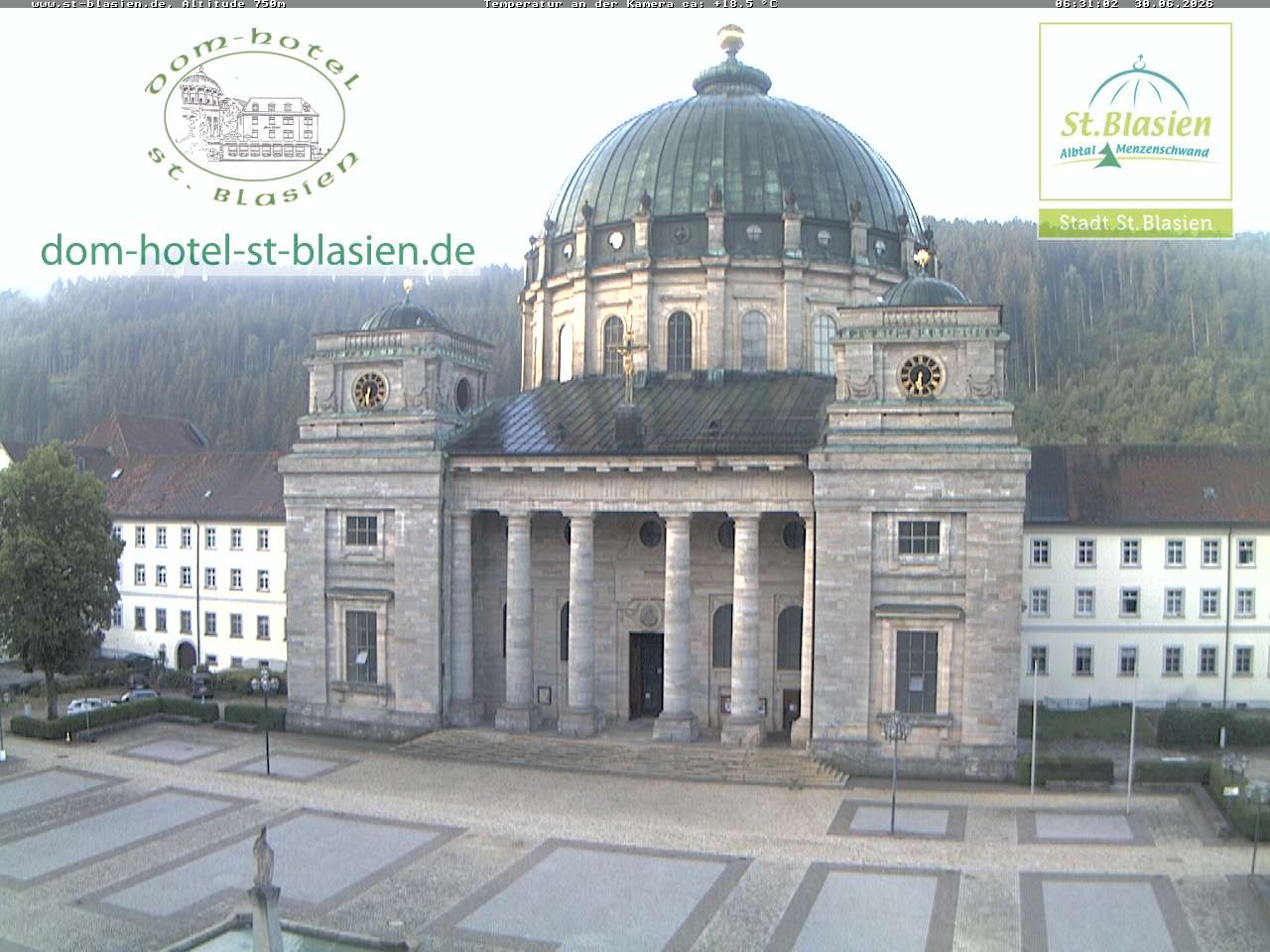 Archiv Foto Webcam St Blasien Menzenschwand Domplatz