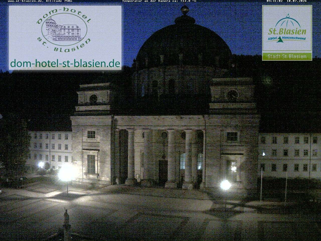 Archiv Foto Webcam St Blasien Menzenschwand Domplatz