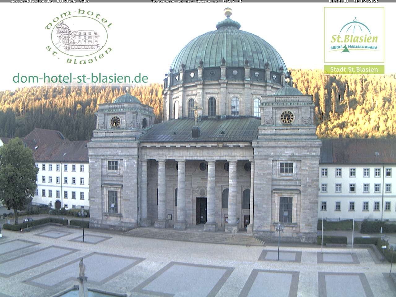 Archiv Foto Webcam St Blasien Menzenschwand Domplatz