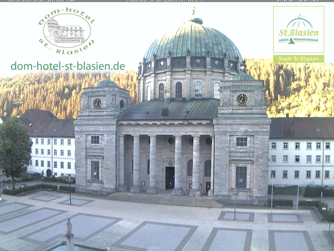 Archiv Foto Webcam St Blasien Menzenschwand Domplatz