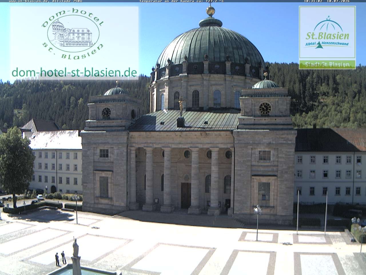 Archived image Webcam St Blasien Menzenschwand cathedral