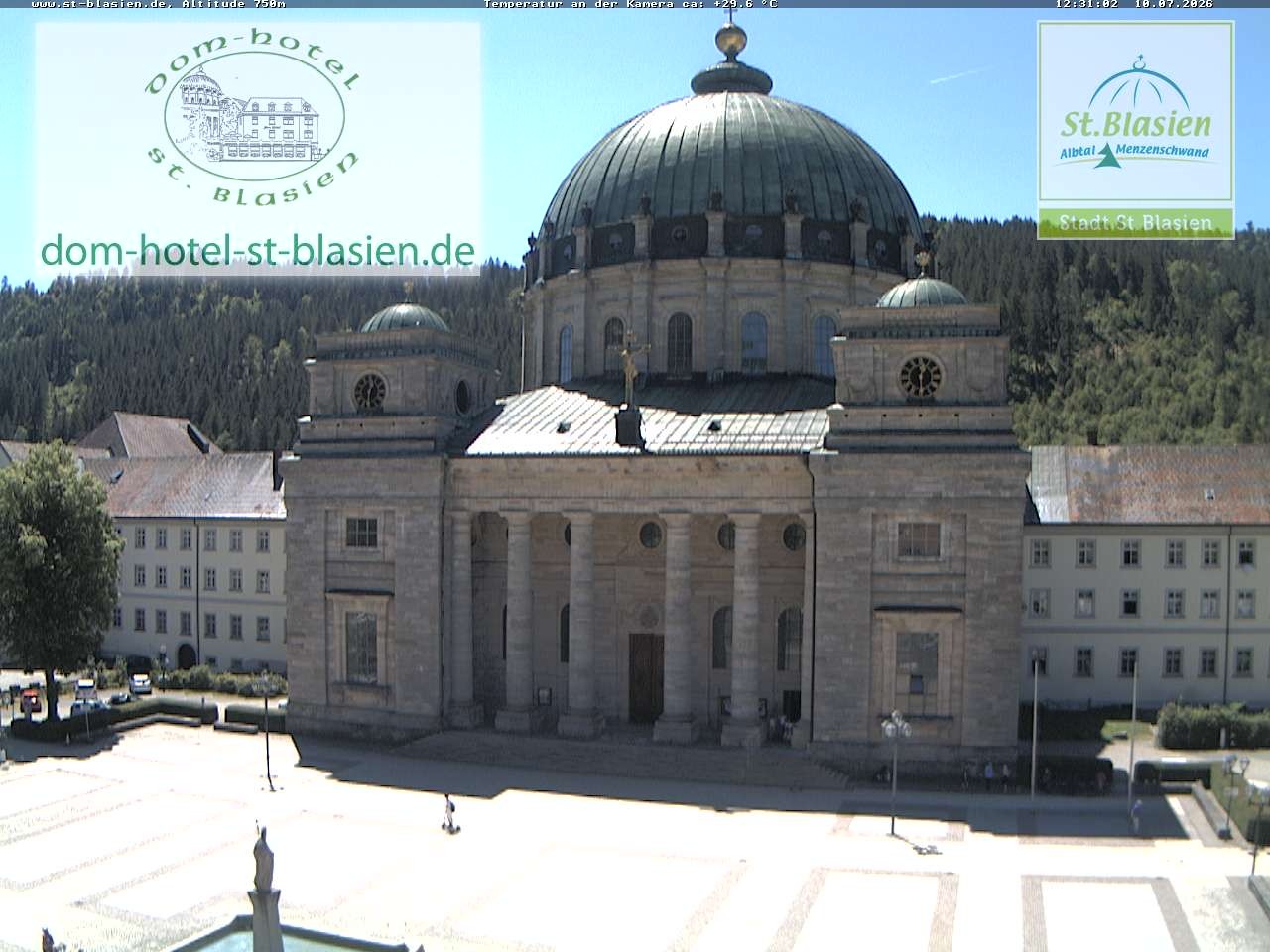 Archived image Webcam St Blasien Menzenschwand cathedral