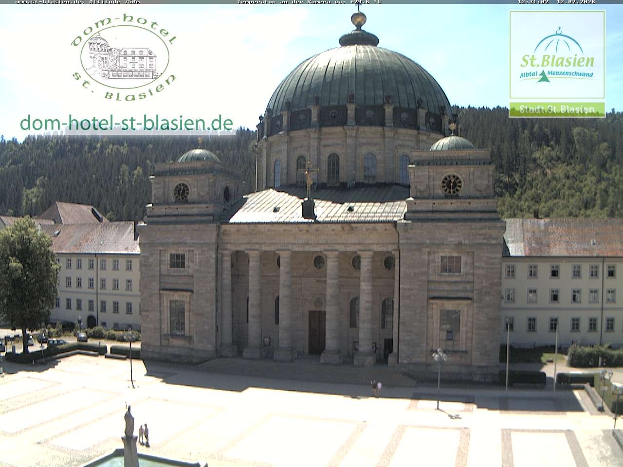 Archived image Webcam St Blasien Menzenschwand cathedral