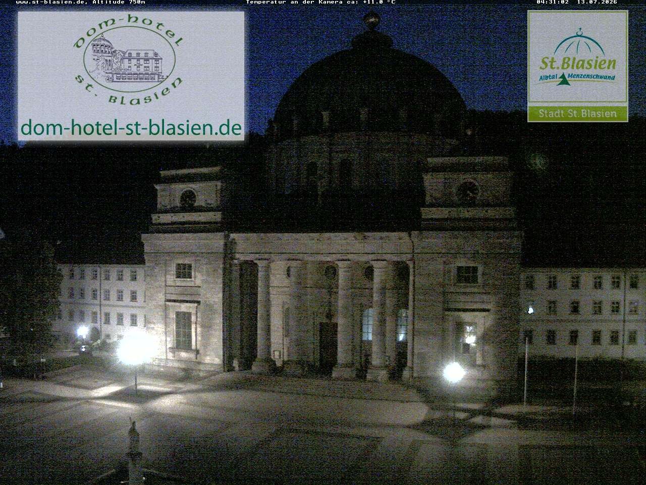 Archiv Foto Webcam St Blasien Menzenschwand Domplatz