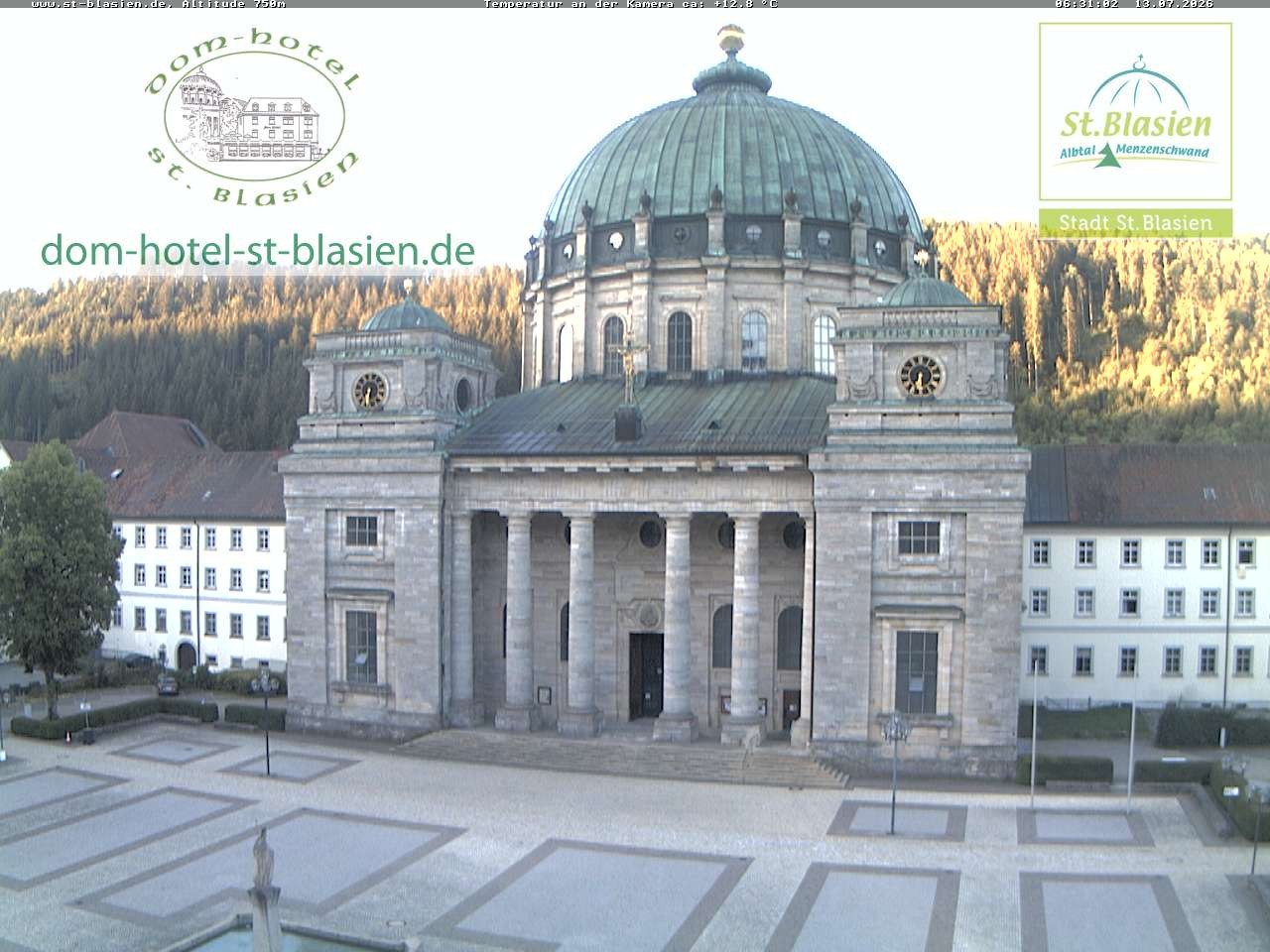 Archiv Foto Webcam St Blasien Menzenschwand Domplatz