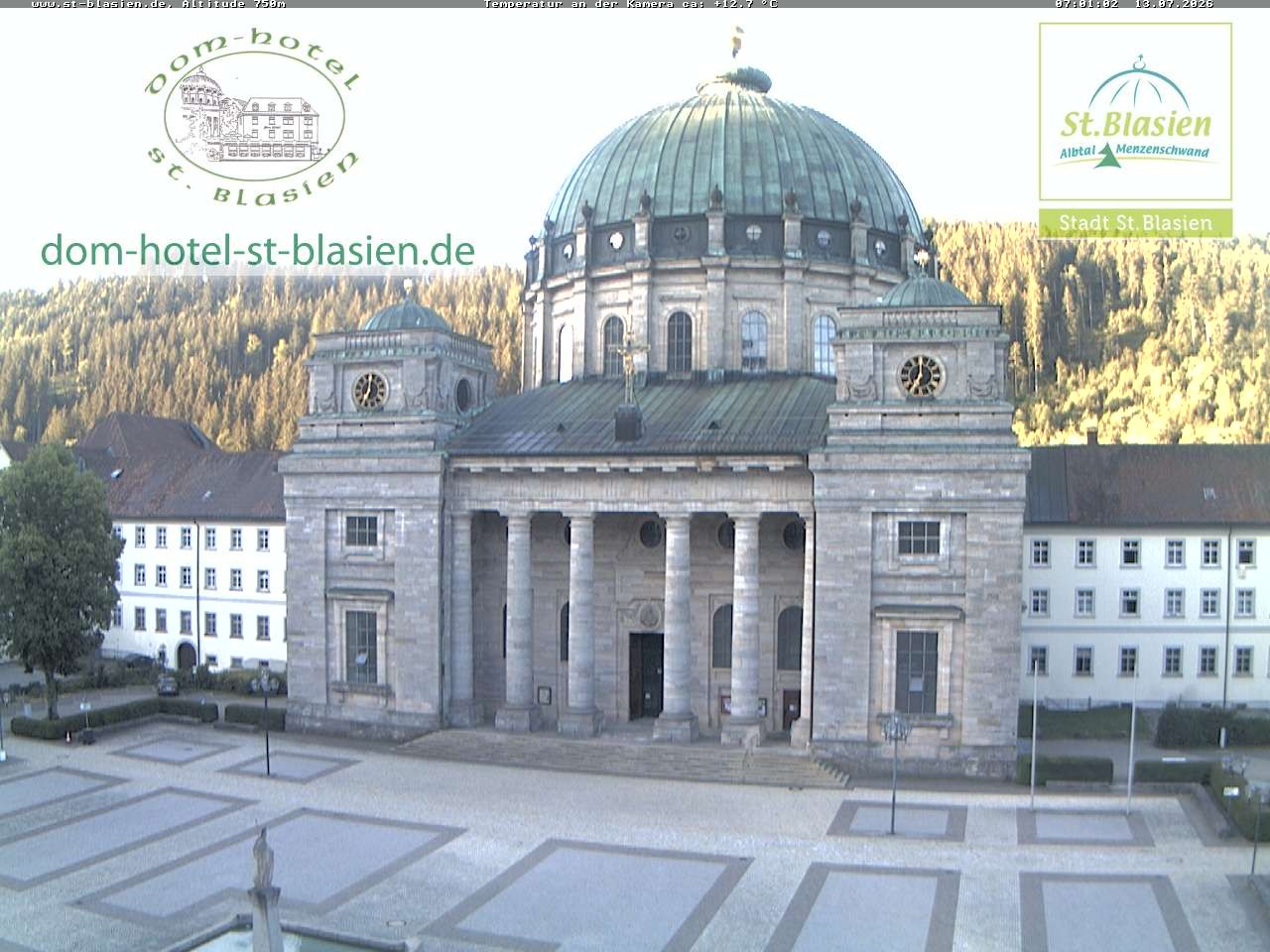 Archiv Foto Webcam St Blasien Menzenschwand Domplatz