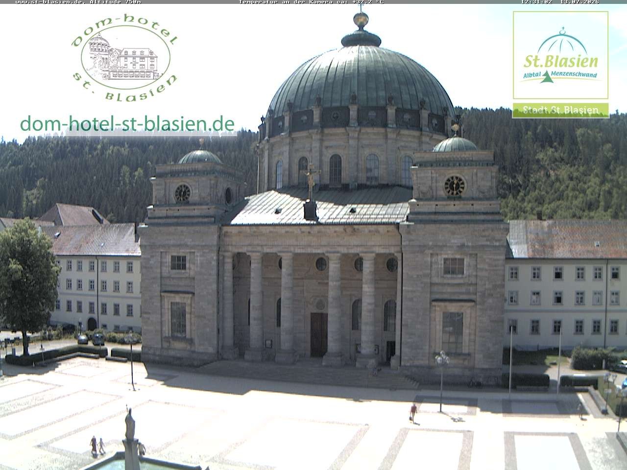 Archiv Foto Webcam St Blasien Menzenschwand Domplatz