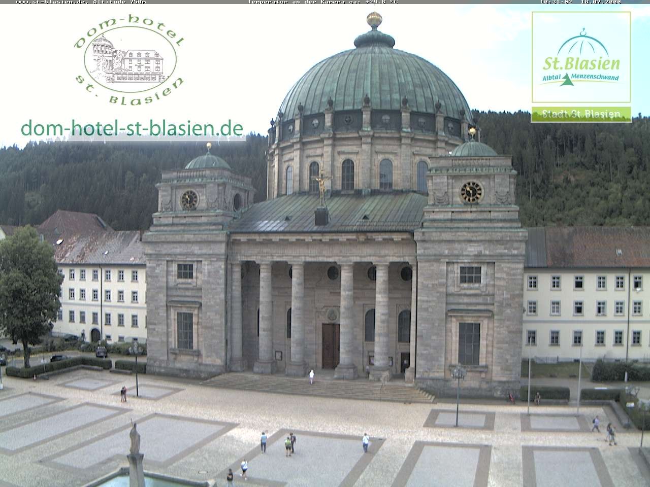 Archived image Webcam St Blasien Menzenschwand cathedral