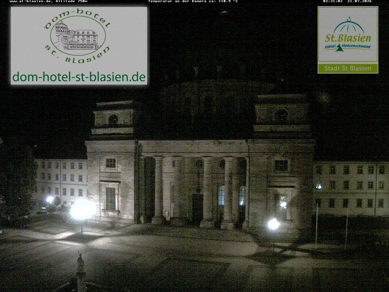 Archiv Foto Webcam St Blasien Menzenschwand Domplatz