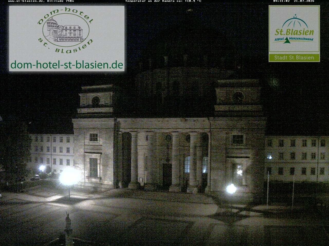 Archiv Foto Webcam St Blasien Menzenschwand Domplatz