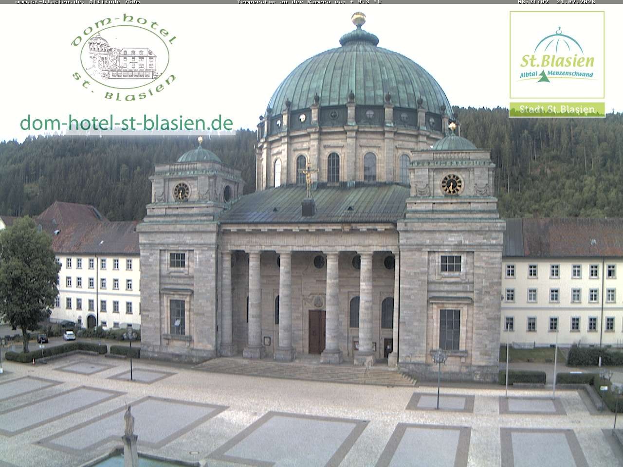 Archiv Foto Webcam St Blasien Menzenschwand Domplatz