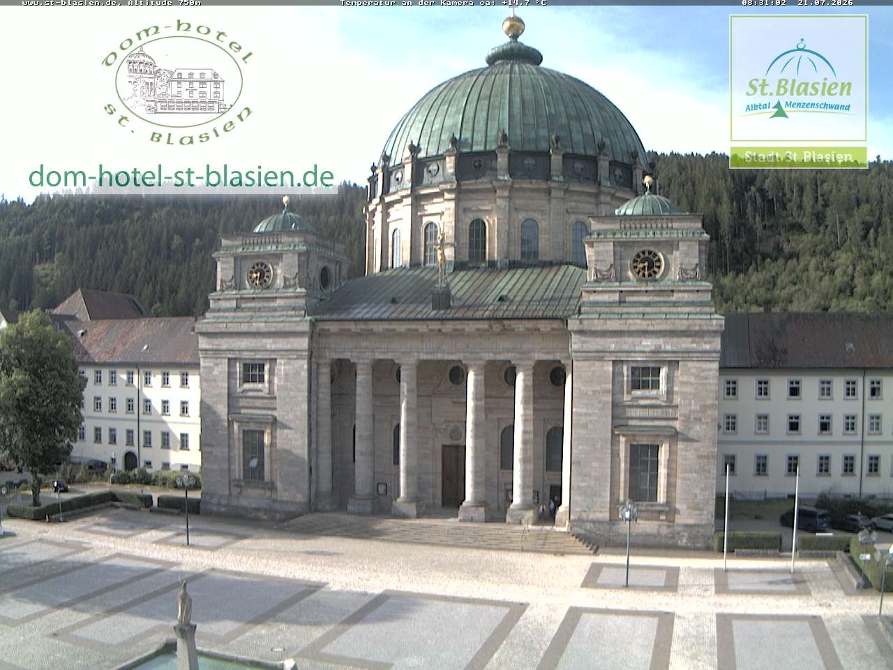 Archiv Foto Webcam St Blasien Menzenschwand Domplatz