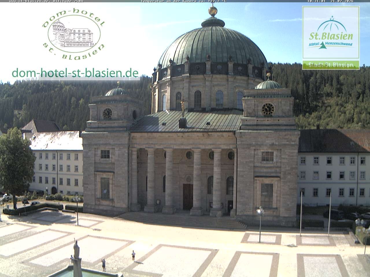 Archiv Foto Webcam St Blasien Menzenschwand Domplatz