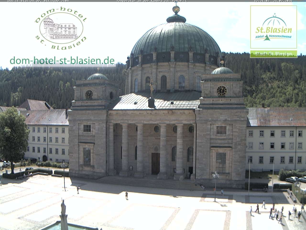 Archiv Foto Webcam St Blasien Menzenschwand Domplatz