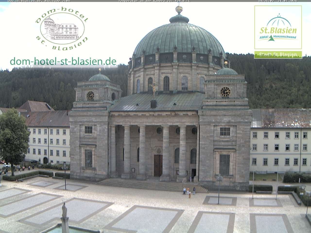 Archiv Foto Webcam St Blasien Menzenschwand Domplatz