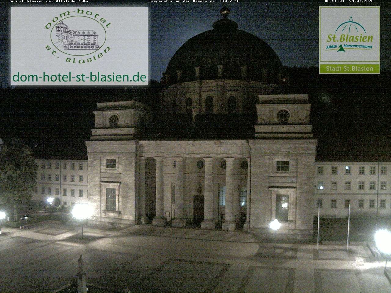Archiv Foto Webcam St Blasien Menzenschwand Domplatz
