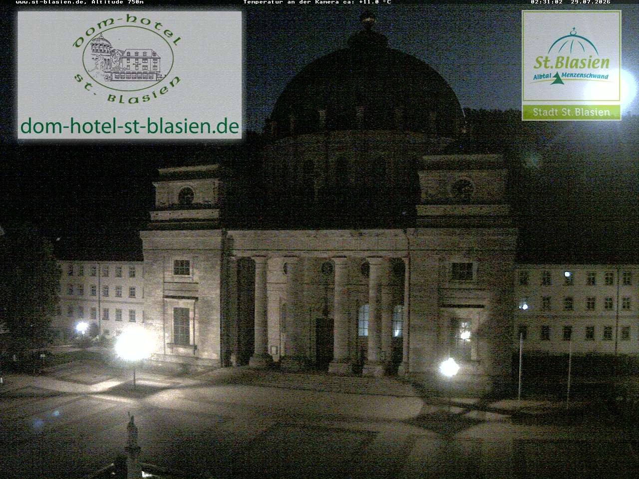 Archiv Foto Webcam St Blasien Menzenschwand Domplatz
