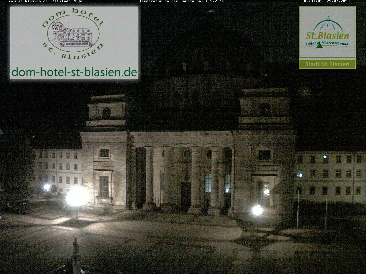 Archiv Foto Webcam St Blasien Menzenschwand Domplatz