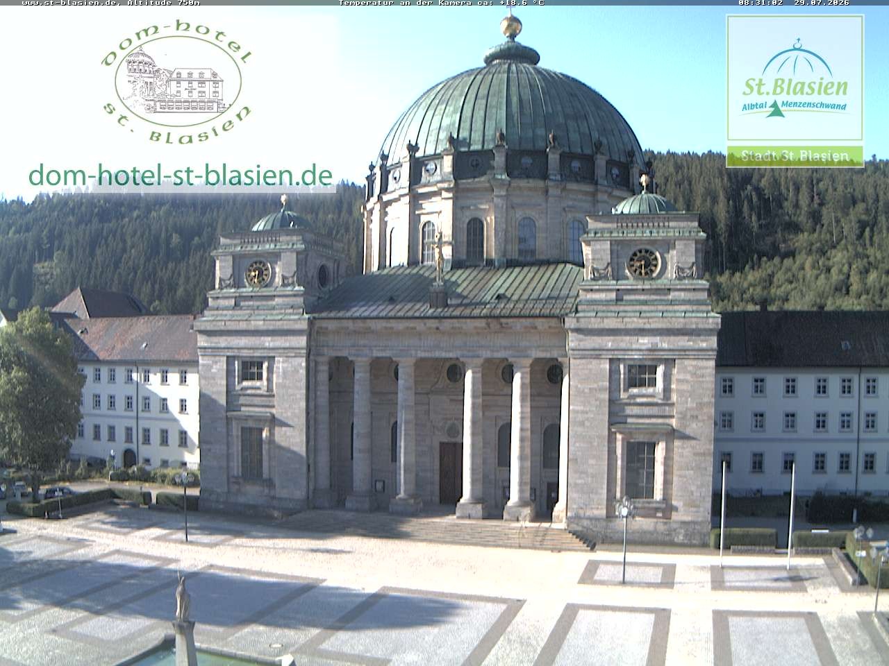 Archiv Foto Webcam St Blasien Menzenschwand Domplatz