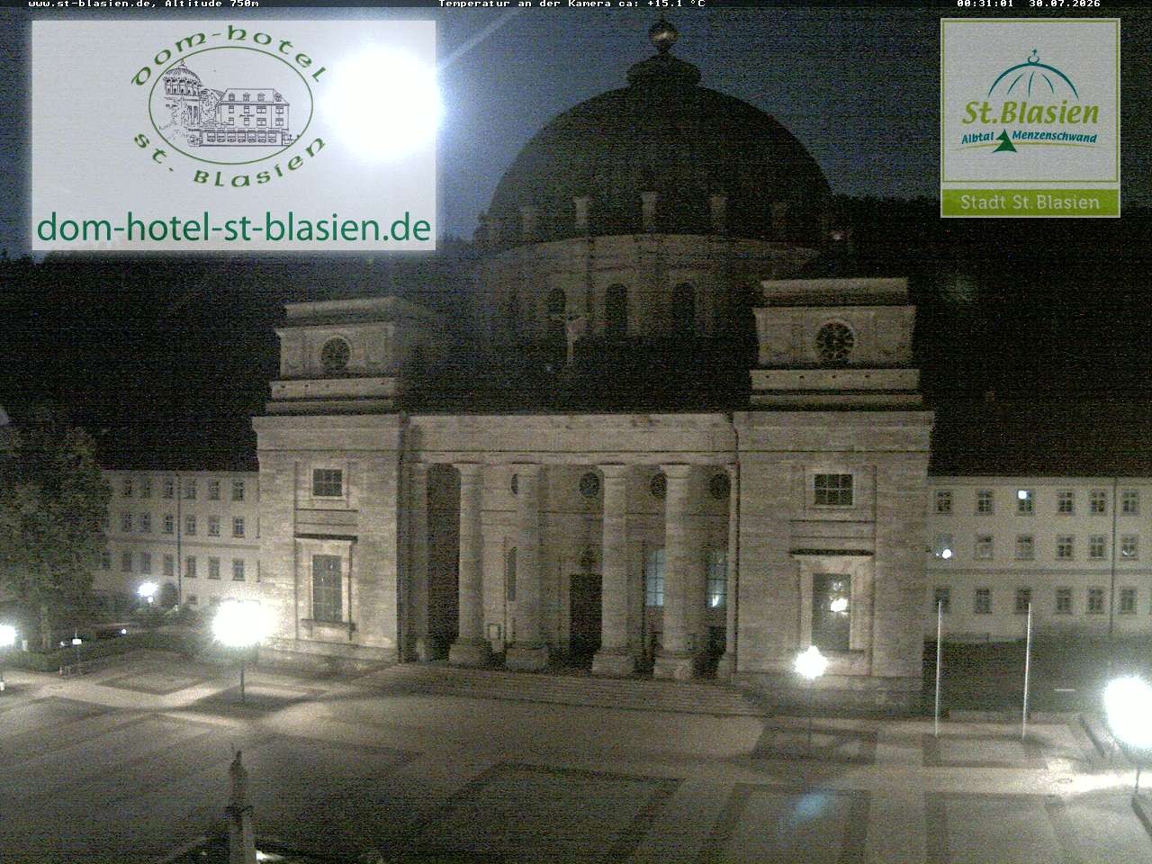 Archiv Foto Webcam St Blasien Menzenschwand Domplatz
