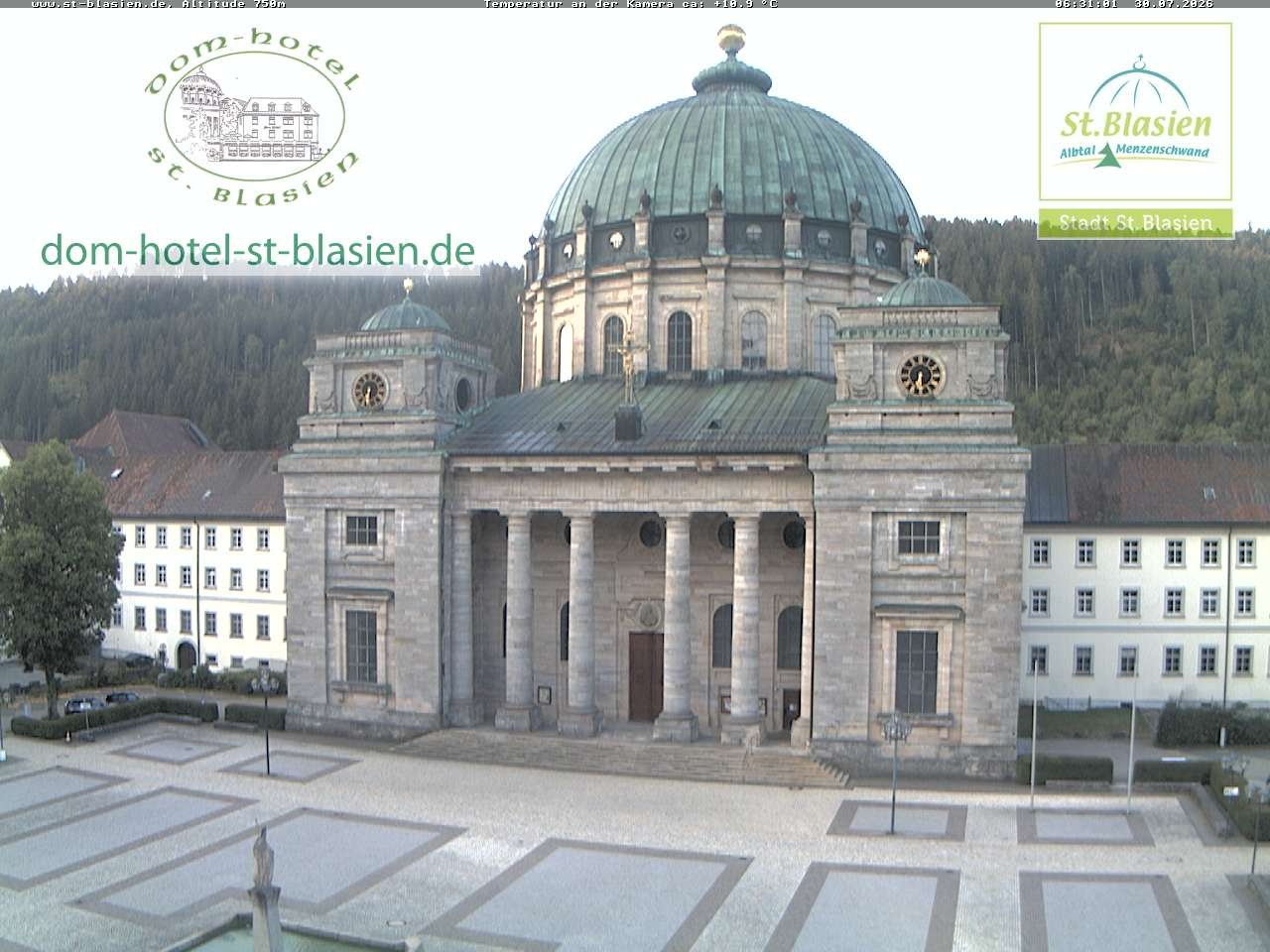 Archiv Foto Webcam St Blasien Menzenschwand Domplatz