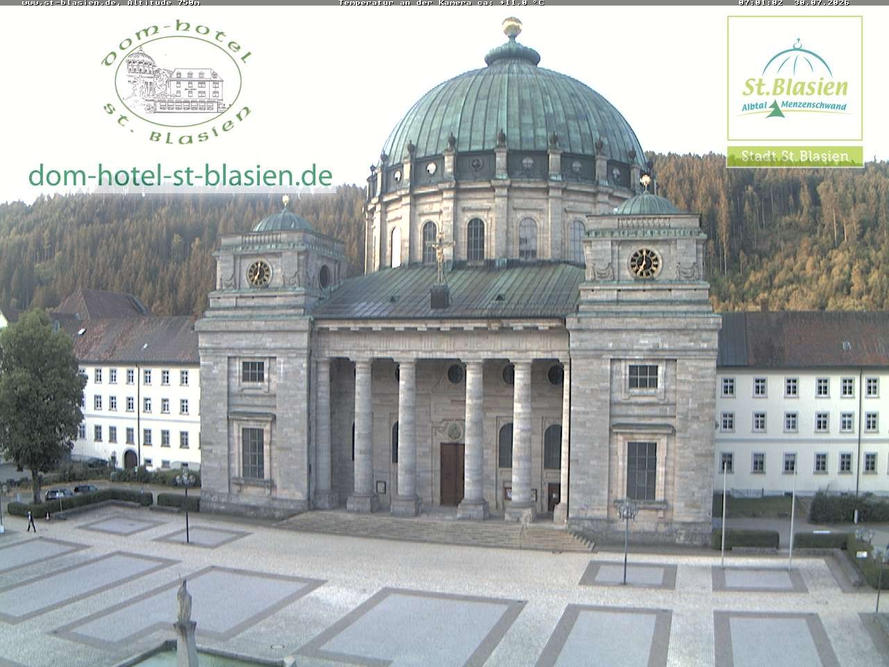 Archiv Foto Webcam St Blasien Menzenschwand Domplatz