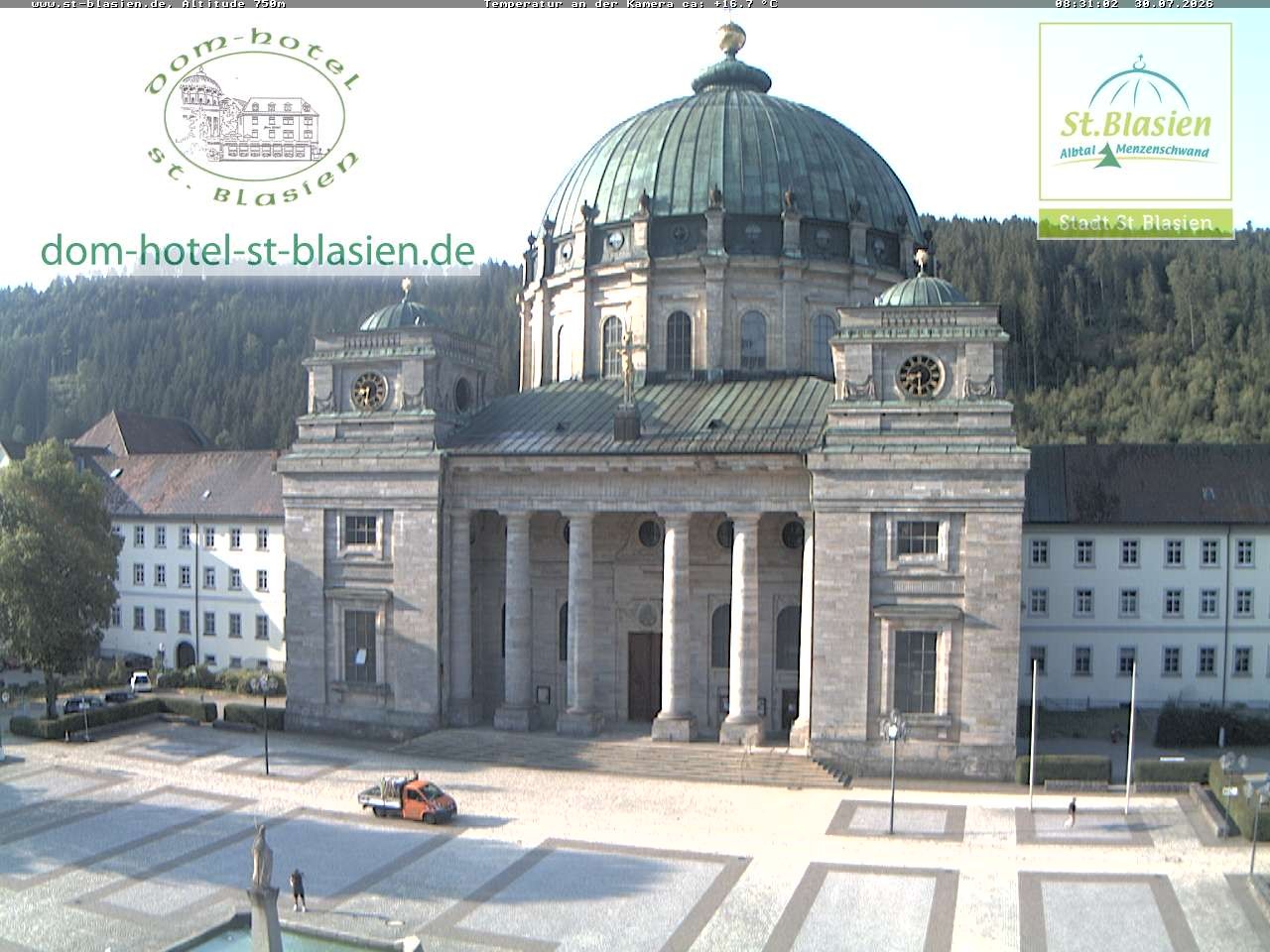 Archiv Foto Webcam St Blasien Menzenschwand Domplatz