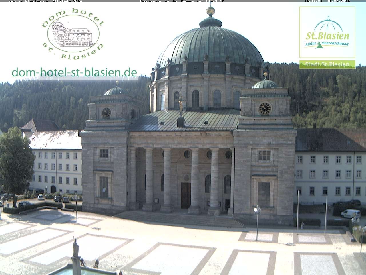 Archiv Foto Webcam St Blasien Menzenschwand Domplatz