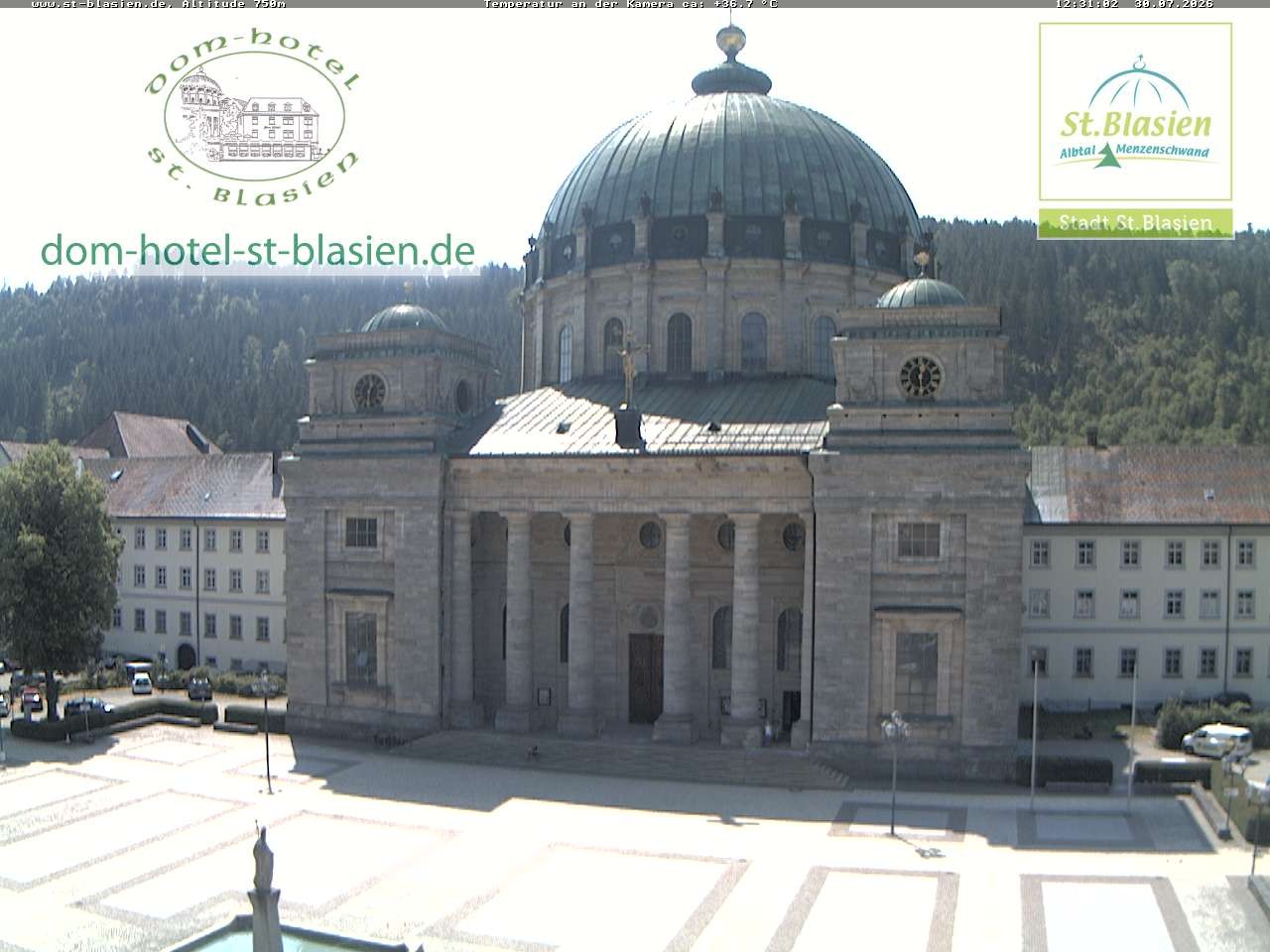 Archiv Foto Webcam St Blasien Menzenschwand Domplatz