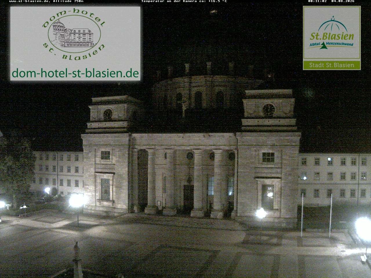 Archiv Foto Webcam St Blasien Menzenschwand Domplatz