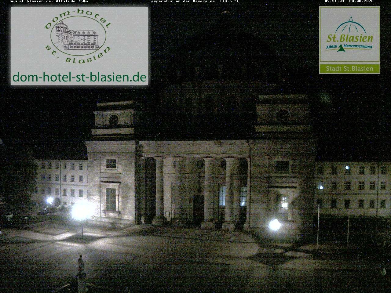 Archiv Foto Webcam St Blasien Menzenschwand Domplatz