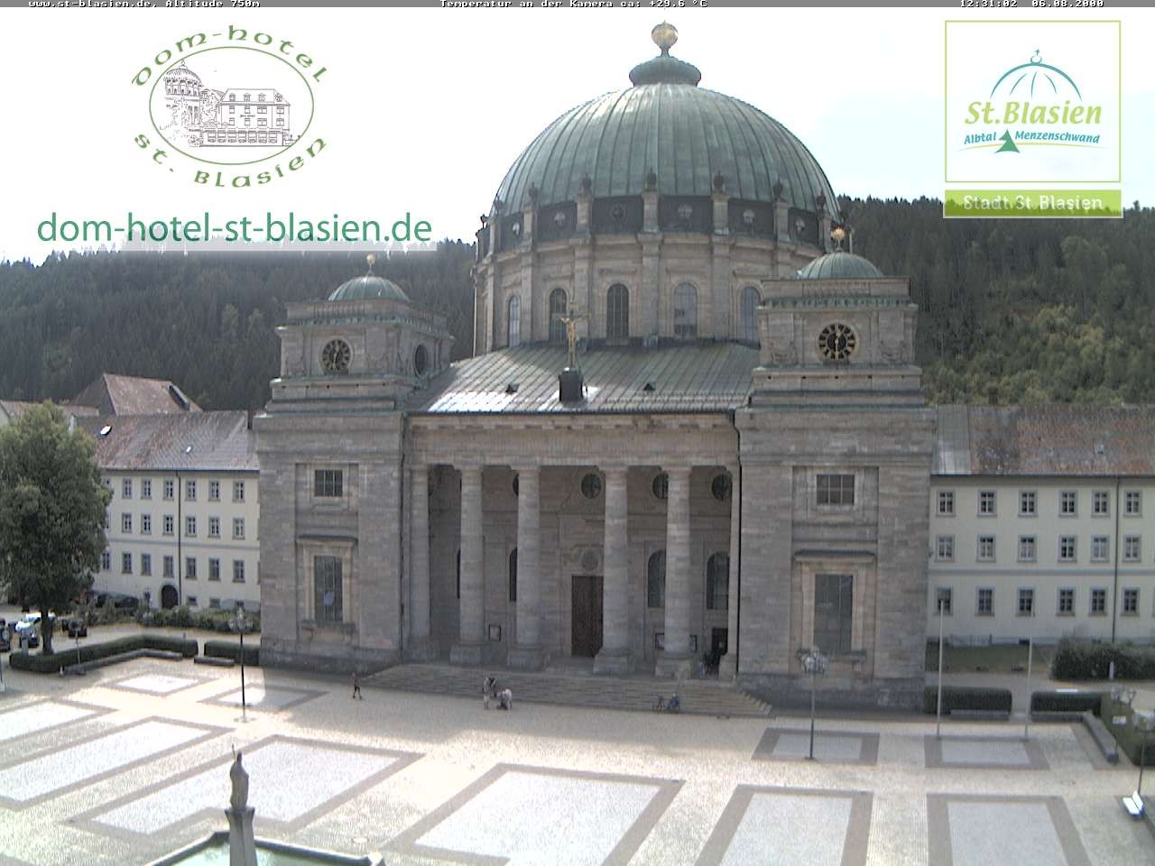 Archived image Webcam St Blasien Menzenschwand cathedral