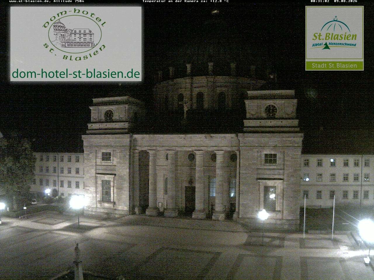 Archiv Foto Webcam St Blasien Menzenschwand Domplatz