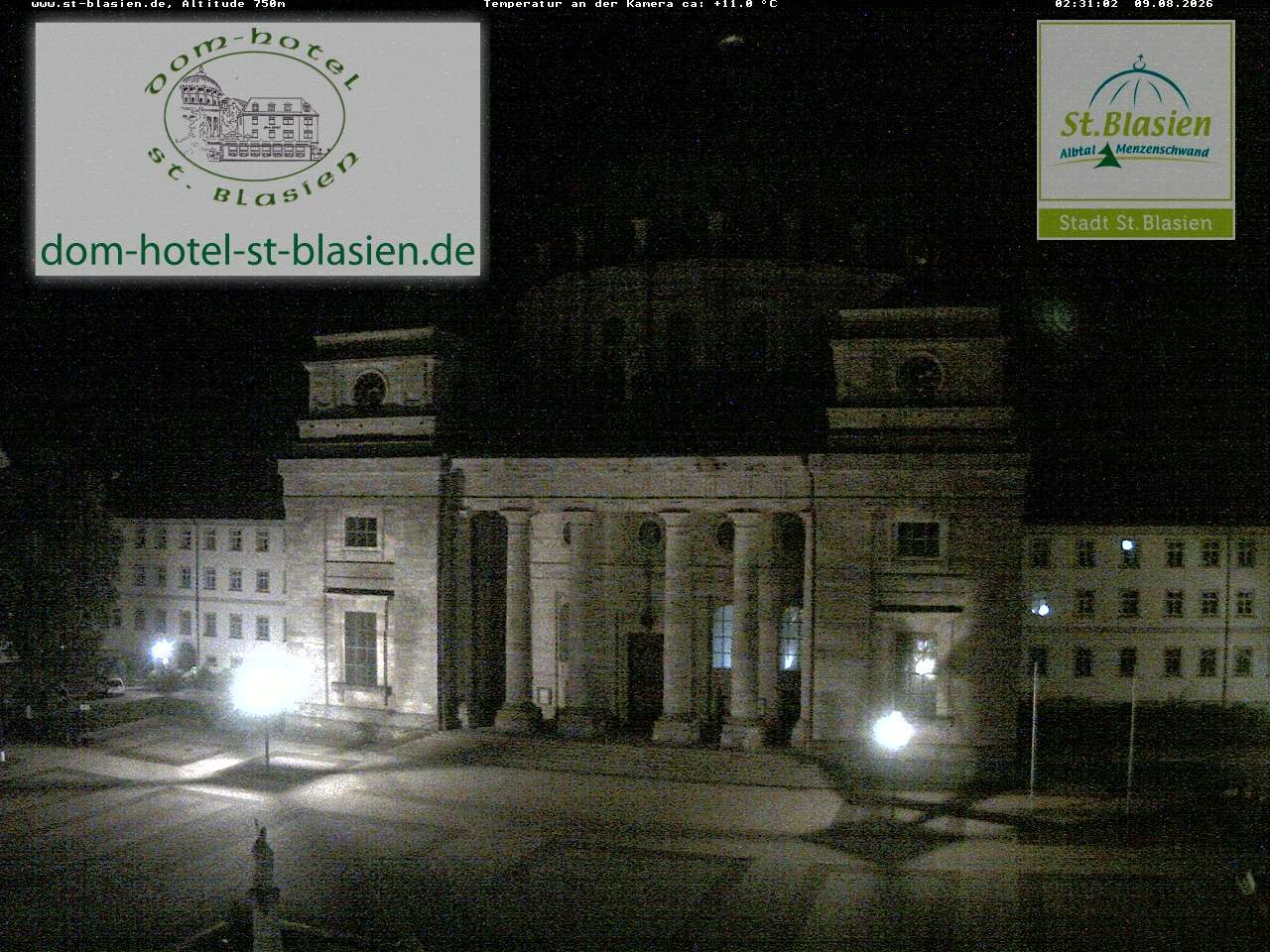 Archiv Foto Webcam St Blasien Menzenschwand Domplatz