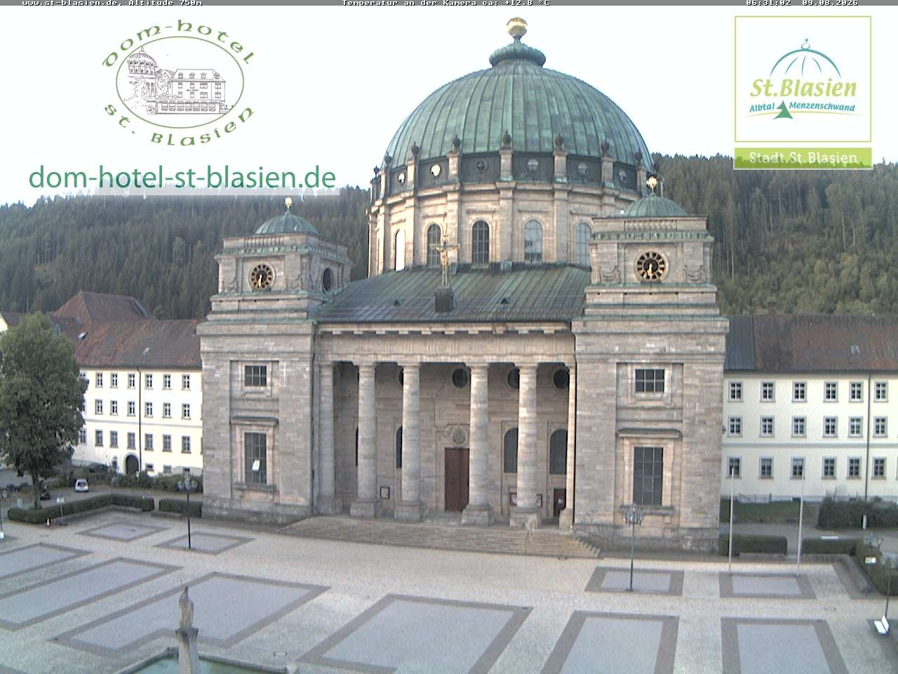 Archiv Foto Webcam St Blasien Menzenschwand Domplatz