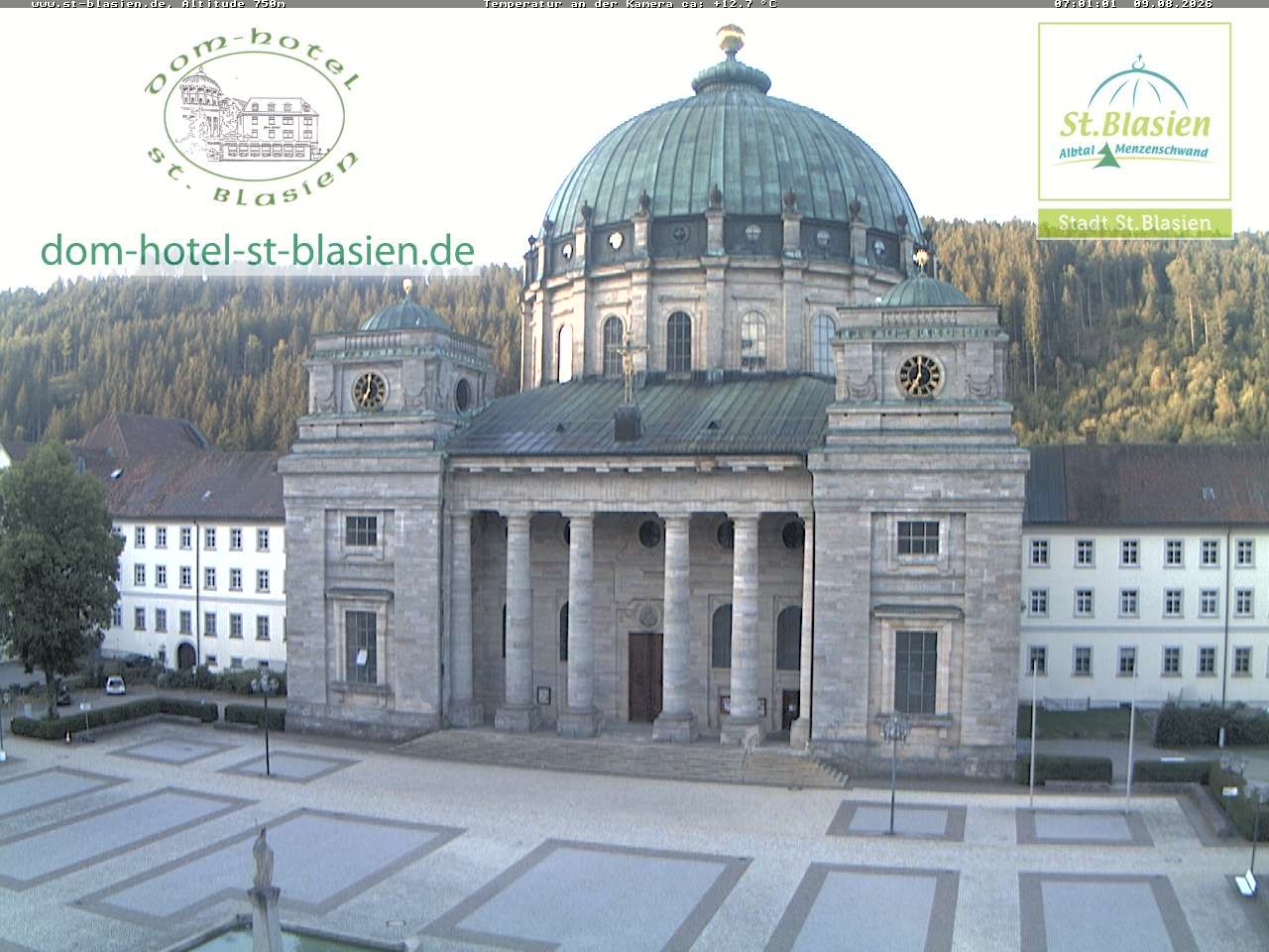 Archiv Foto Webcam St Blasien Menzenschwand Domplatz