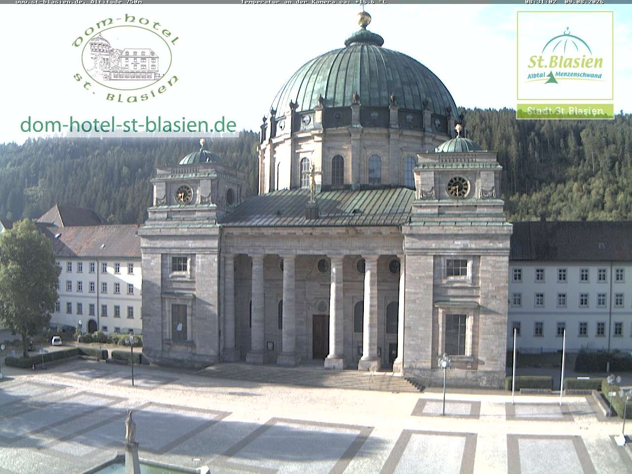 Archiv Foto Webcam St Blasien Menzenschwand Domplatz