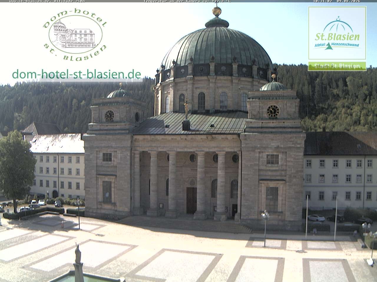 Archiv Foto Webcam St Blasien Menzenschwand Domplatz