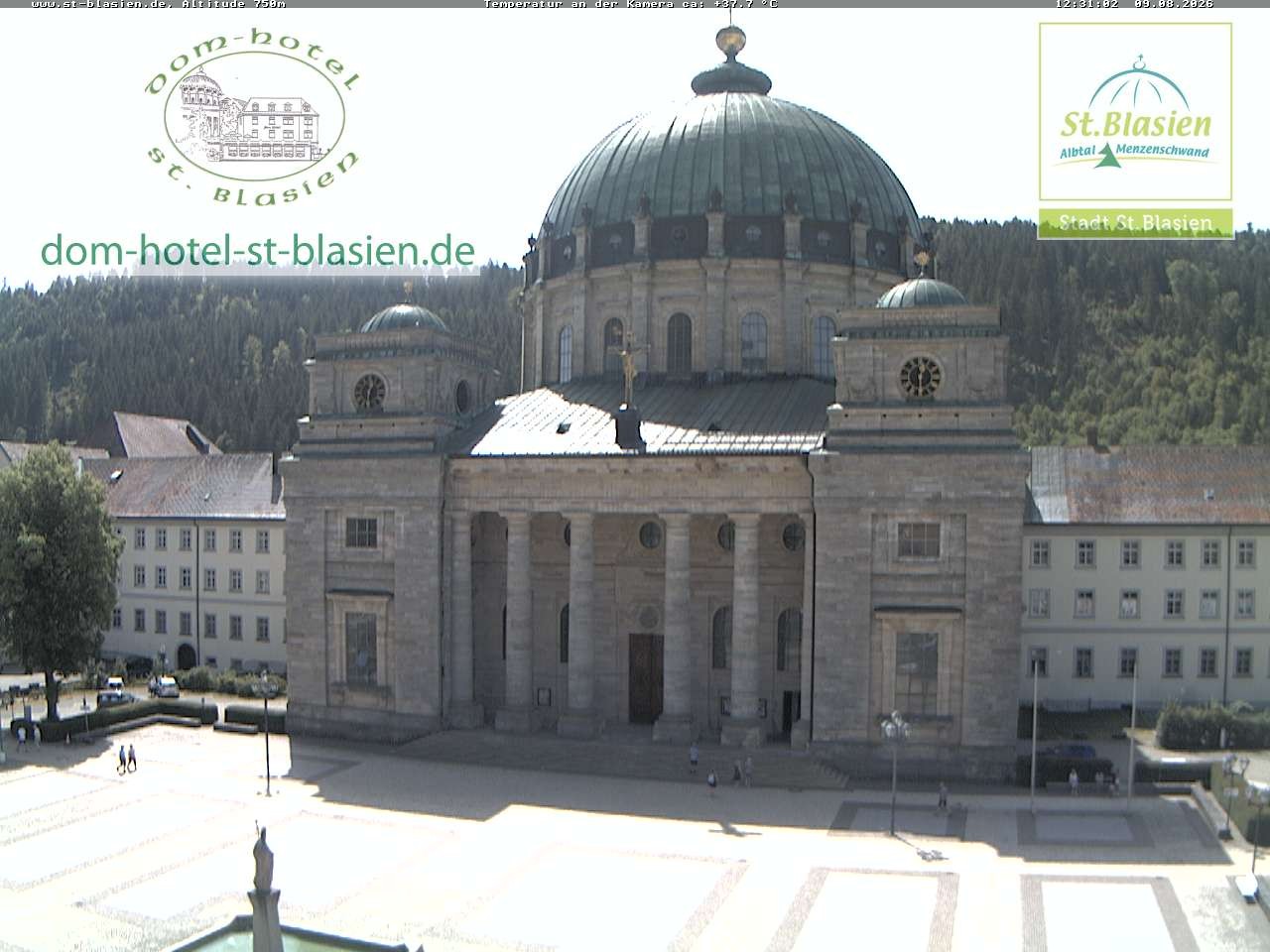 Archiv Foto Webcam St Blasien Menzenschwand Domplatz
