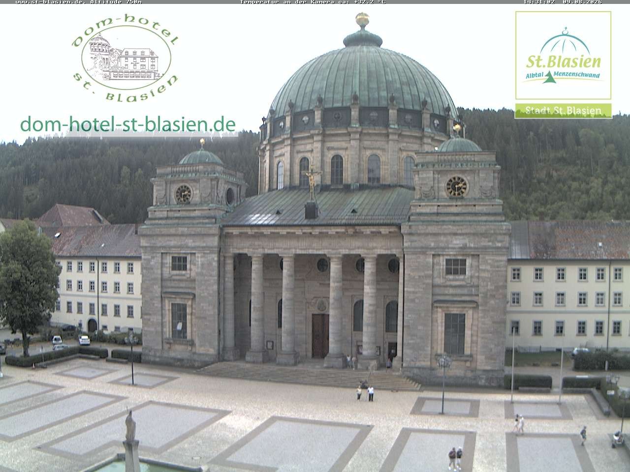 Archiv Foto Webcam St Blasien Menzenschwand Domplatz
