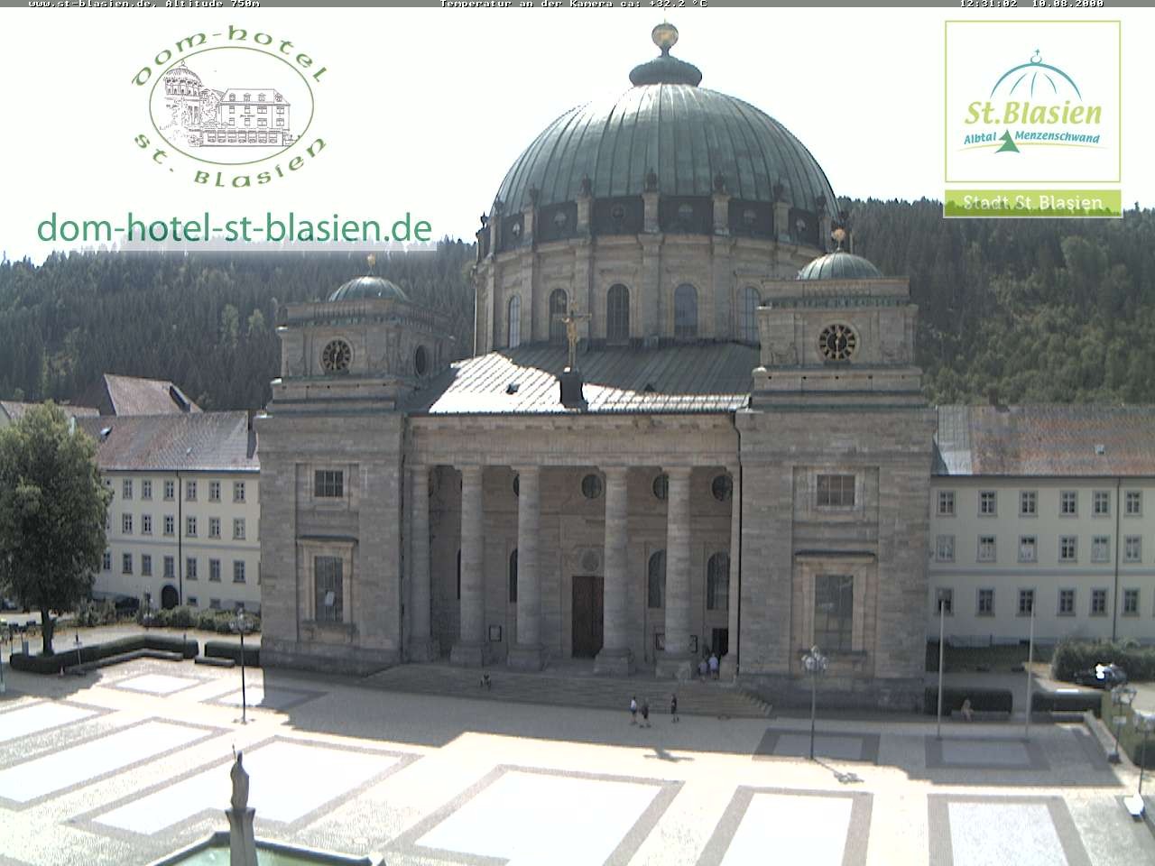 Archiv Foto Webcam St Blasien Menzenschwand Domplatz