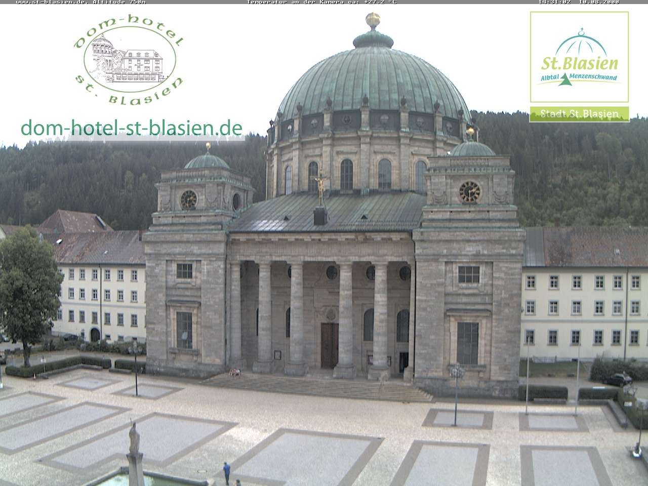 Archiv Foto Webcam St Blasien Menzenschwand Domplatz