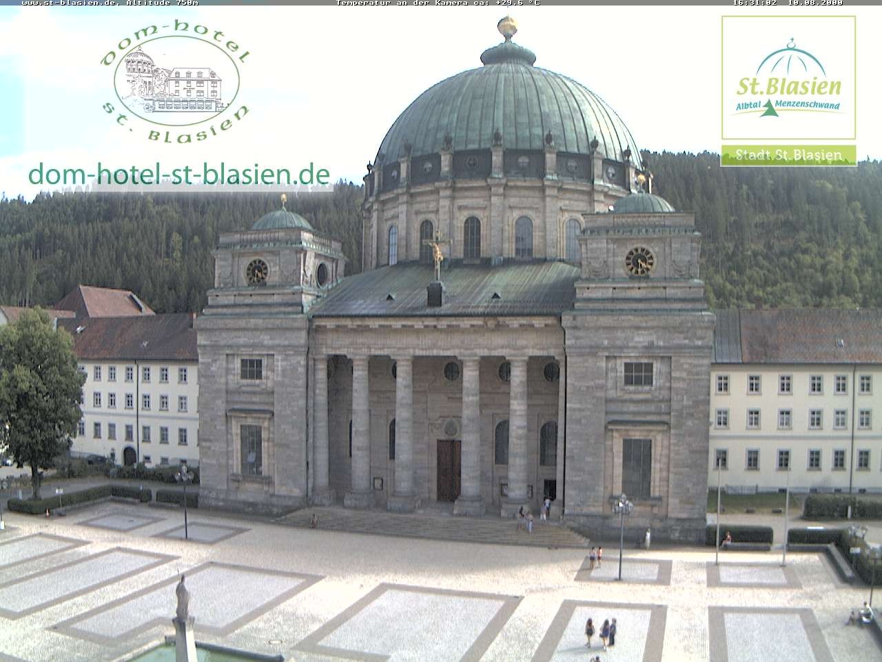 Archiv Foto Webcam St Blasien Menzenschwand Domplatz