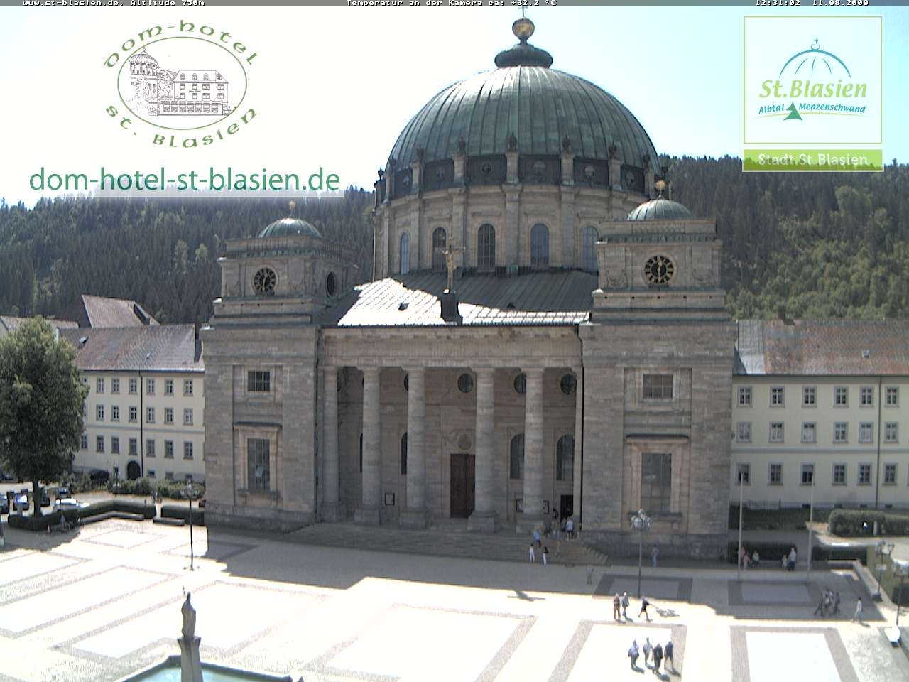 Archived image Webcam St Blasien Menzenschwand cathedral