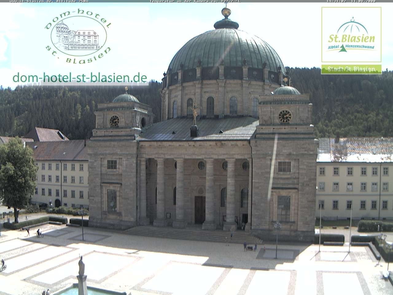 Archived image Webcam St Blasien Menzenschwand cathedral