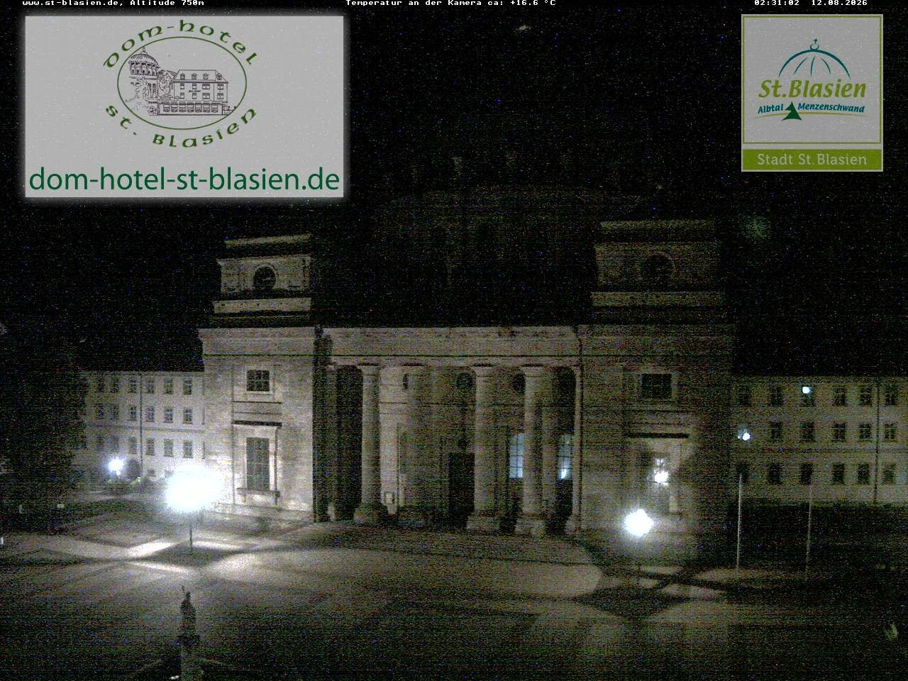 Archiv Foto Webcam St Blasien Menzenschwand Domplatz