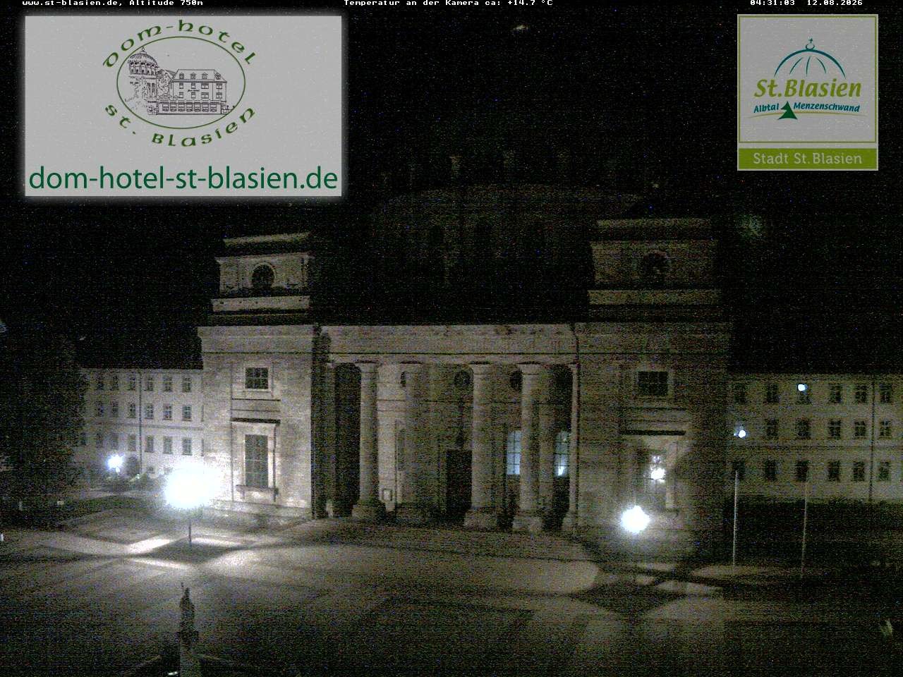 Archiv Foto Webcam St Blasien Menzenschwand Domplatz