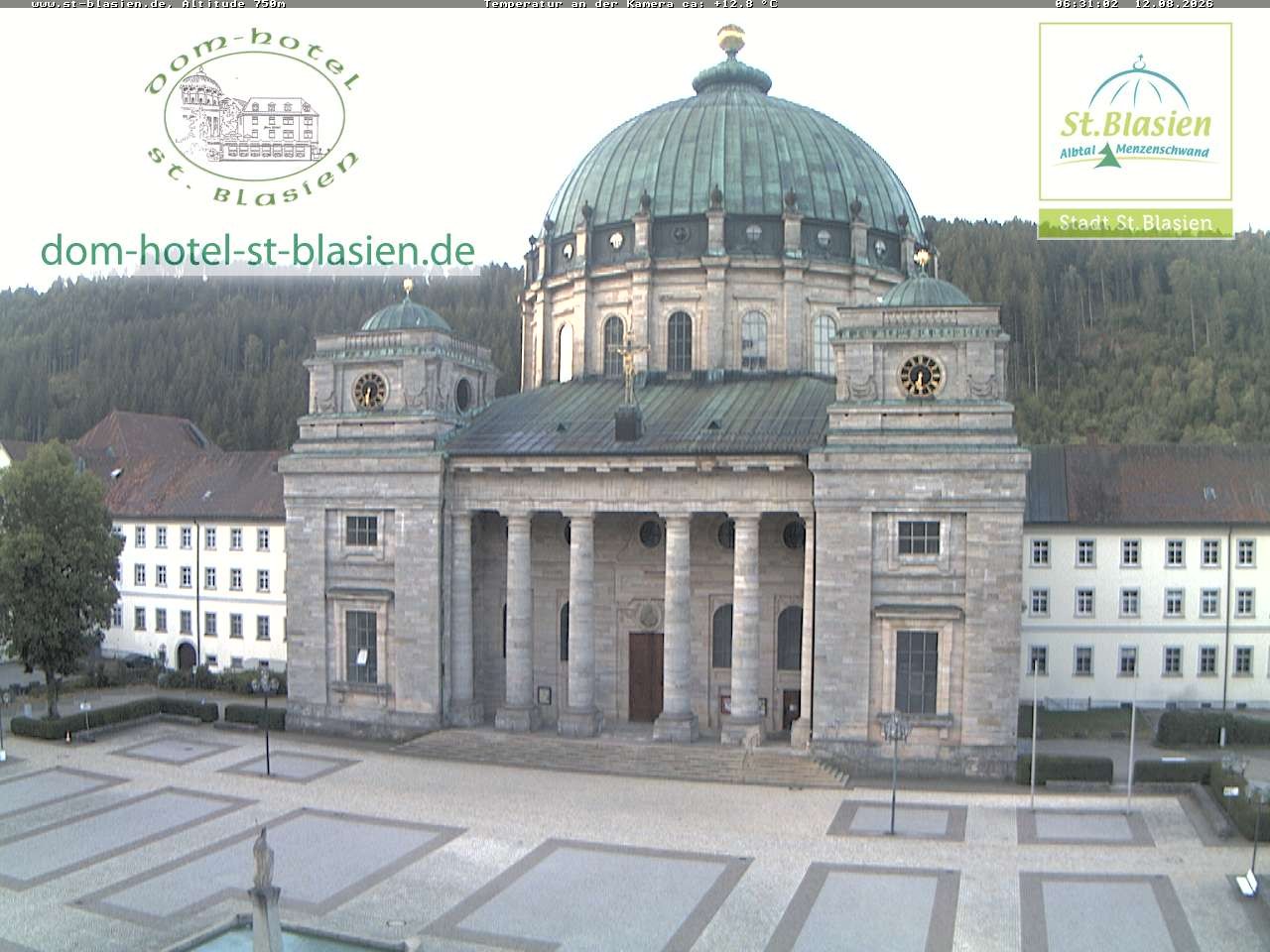 Archiv Foto Webcam St Blasien Menzenschwand Domplatz