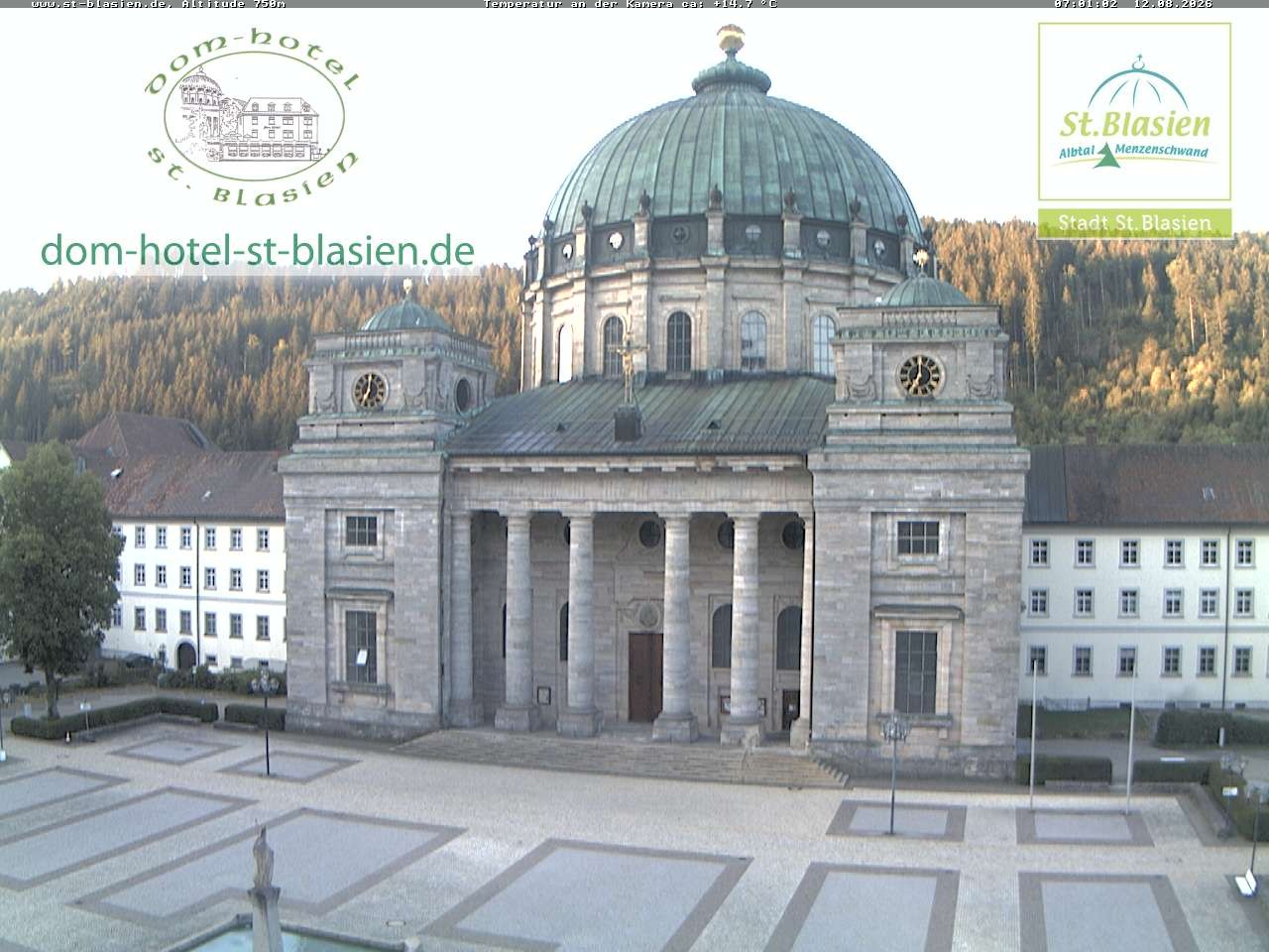Archiv Foto Webcam St Blasien Menzenschwand Domplatz