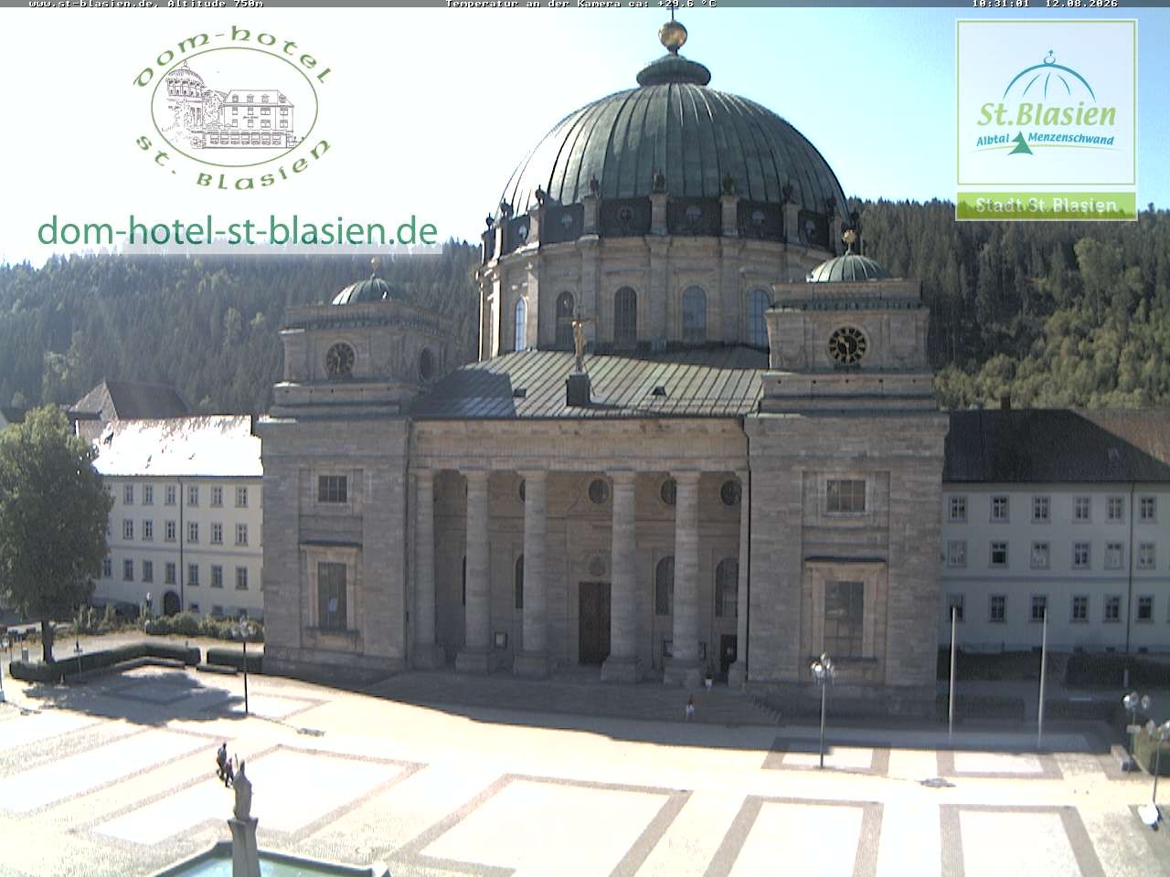 Archiv Foto Webcam St Blasien Menzenschwand Domplatz